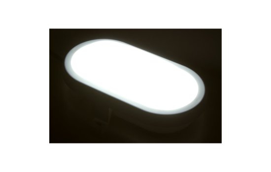 LED Feuchtraumleuchte McShine 450lm, 3000K, 6W, warmweiß, IP65, 170x92x70mm