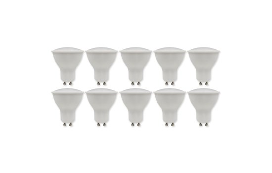 LED-Strahler McShine PV-50-10 GU10, 5W, 400lm, 110°, 3000K,warmweiß, 10er-Pack