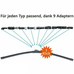Scheibenwischer Set Satz Premium für Citroen Grand C4 Spacetourer - 3A | 3D | 3E