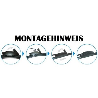 Scheibenwischer Set Satz Flachbalken für Kia Ceed | Pro Ceed 2012-2018 (JD)