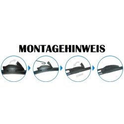 Scheibenwischer Set Satz Flachbalken für SsangYong Musso - 1993-2005