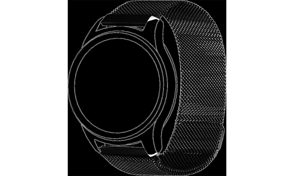 topp - Armband Samsung / Garmin / Huawei, Mesh, black