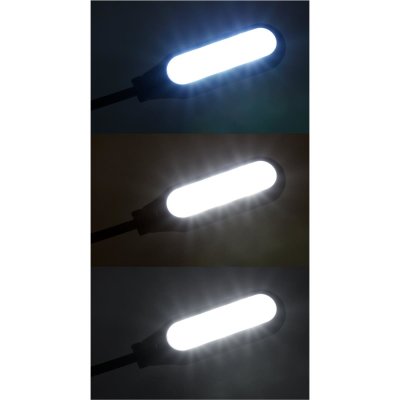 LED-Klemmleuchte / Leseleuchte McShine, 5 LEDs, Touchschalter, dimmbar