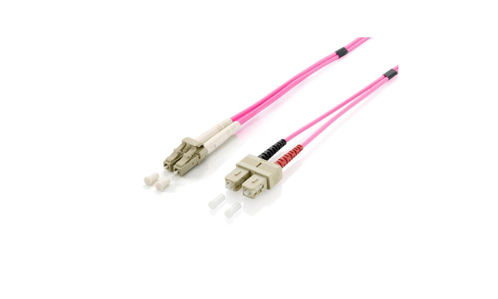 equip LWL Patchkabel HF LC/SC 50/125µ duplex OM4 viole