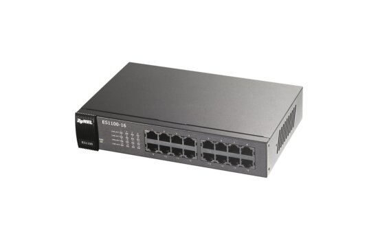 ZyXEL - ES1100-16P - 16 Ports mit 10/100 Mbps - Ethernet Switch