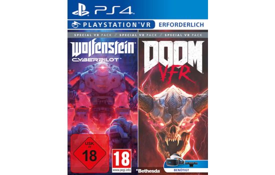 VR Bethestda VR Pack PS4 Playstation 4 Doom VFRWolfenstein Cyberpilot