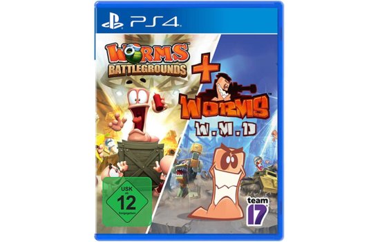 Worms Double Pack PS4 Playstation 4 Worms Battlegrounds + W.M.D.