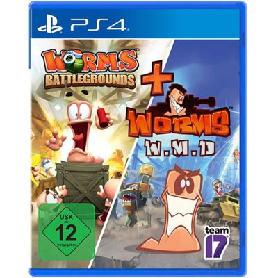 Worms Double Pack PS4 Playstation 4 Worms Battlegrounds +...