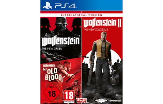 Wolfenstein Triple Pack PS4 Playstation 4 INTERNATIONAL VERSION - NUR ENGLISCH !!