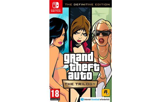 GTA Trilogy Spiel für Nintendo Switch UK Definitive Edition - NEU & OVP