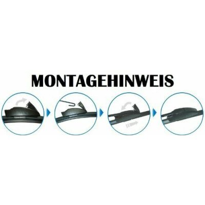 Front- und Heckscheibenwischer Set für Opel Omega B...