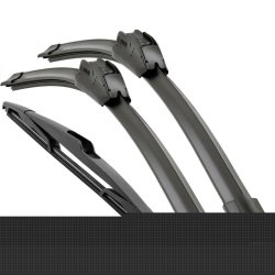 Front- und Heckscheibenwischer Set für Peugeot 1007 | 2005-2009 - Flachbalken