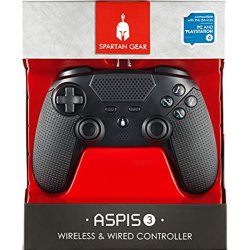 PS4 Controller Spartan Gear schwarz wired  APSIS 3