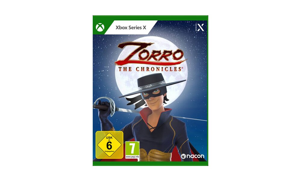 Zorro The Chronicles Spiel für Xbox box