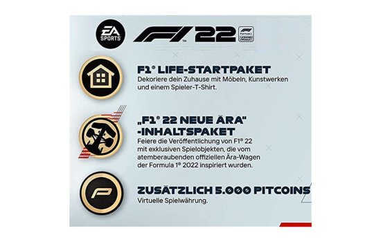Pre-Order Bonus DLC für F1 22 5000 PitCoin Life-Startpaket Formel 1 2022 PS4 PS5