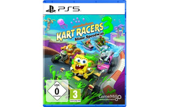Nickelodeon Kart Racers 3 Slime Speedway Spiel für PS5 - NEU & OVP