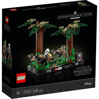 LEGO 75353 Star Wars Verfolgungsjagd auf Endor – Diorama Set