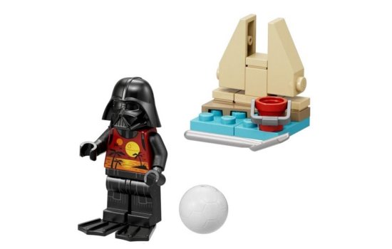 LEGO® Star Wars™ Minifigur: Darth Vader Sommer-Outfit - mit Sandburg - aus 75340