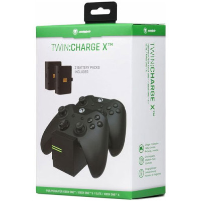 Xbox One Ladestation TWIN:Charge X black inkl. 2 Akkus...
