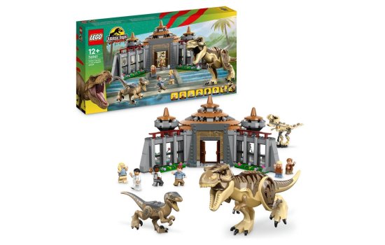 LEGO 76961 Jurassic Park -Angriff des T-Rex und des Raptors aufs Besucherzentrum