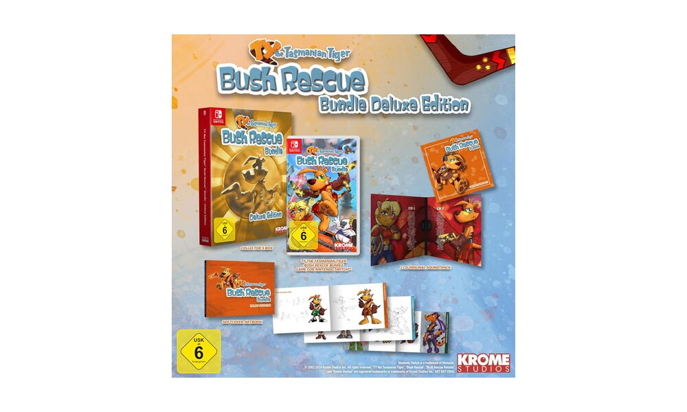 Ty the Tasmanian Tiger Bush Rescue DELUX box
