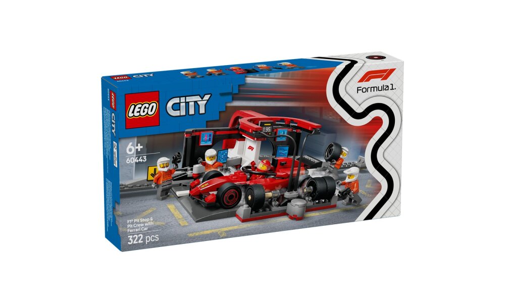 LEGO® City: 60443 - F1® Boxenstopp mit Boxencrew und