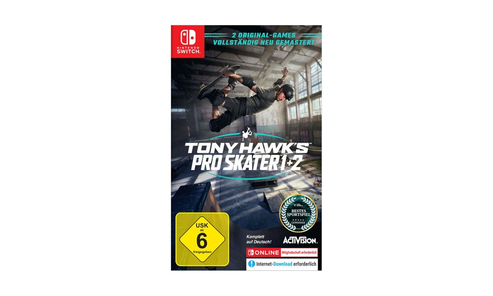 Tony Hawks Pro Skater 1+2 Remastered Spiel für Nintendo