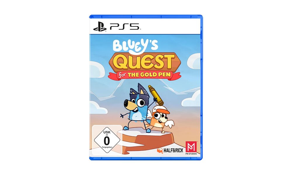Blueys Quest for the gold Pen  Spiel f&u box