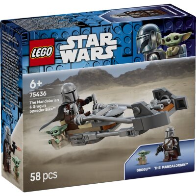 LEGO® Star Wars: 75436 - Der Mandalorianer und Grogu auf ihrem Speeder Bike™