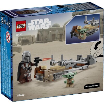 LEGO® Star Wars: 75436 - Der Mandalorianer und Grogu auf ihrem Speeder Bike™