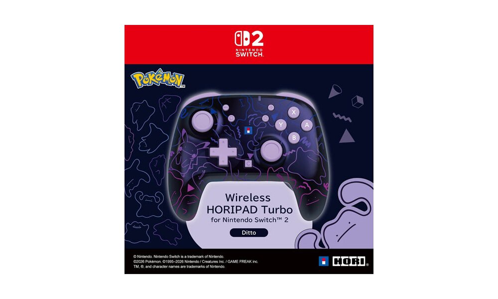 NSW2 Controller Horipad Turbo Wireless Dito Pokem.
