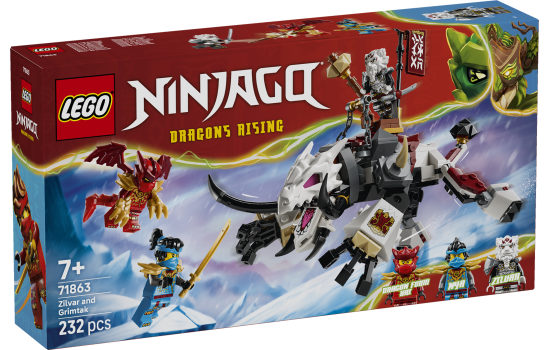 LEGO® Ninjago: 71863 - Zilvar auf seinem Drachentier Grimtak
